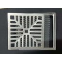 Ver imagem 2 de Grelha Pluvial 20x20 Côncava Alumínio e Tela Anti Escorpião