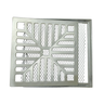 Grelha Pluvial 20x20 Côncava Alumínio e Tela Anti Escorpião - 5