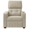 Poltrona do Papai Reclinável Real em Bouclê Cor:boucle Bege Escuro - 3