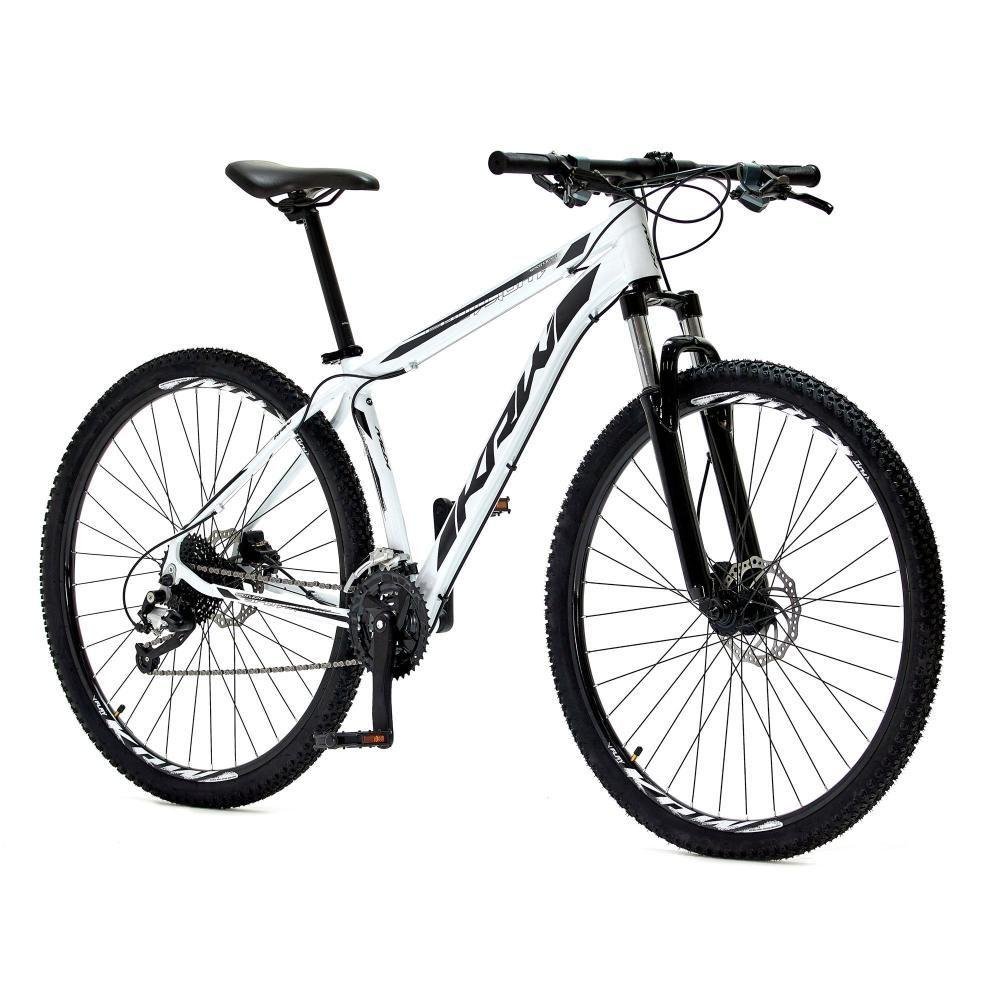 Bicicleta Aro 29 Krw Alumínio 24 Vel Freio a Disco Suspensão Dianteira S1 15.5 Branco-preto - 6