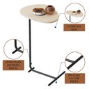 Ver imagem 5 de Mesa de Apoio Sofa Organica Off White com Preto - Moveis Jb