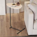 Ver imagem 2 de Mesa de Apoio Sofa Organica Off White com Preto - Moveis Jb
