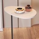 Ver imagem 3 de Mesa de Apoio Sofa Organica Off White com Preto - Moveis Jb