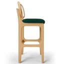 Ver imagem 2 de Kit 04 Banquetas Altas para Cozinha Bancada Sala Tela Betta Fixa L02 Bouclê Verde - Lyam