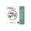 Ver imagem 5 de Espelho Redondo Decorativo 40cm Iluminado 3 Leds Touch Screen Moldura em Aluminio - Branco