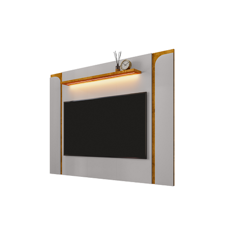 Painel Maresias Off White/naturalle – Bechara Móveis