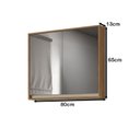 Ver imagem 2 de Armário de Banheiro 80cm 02 Portas Ref 830 Cewal - Itapuã/off White