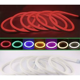 Kit Mangueira Fita Led Neon Flex Rgb 20 Metros + Rabicho 8 Efeitos 220v - 5