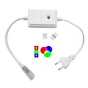 Ver imagem 3 de Kit Mangueira Fita Led Neon Flex Rgb 20 Metros + Rabicho 8 Efeitos 220v