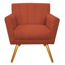 Ver imagem 3 de Kit Diva Recamier Vanessa 185cm Lado Direito e 01 Poltrona Laura Suede Cor Terracota