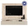 Estante Home Theater Suspenso Gaia com Aparador Estoril Calacata Off White – Madetec - 2