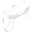 Ver imagem 5 de Estante Home Theater Suspenso Gaia com Aparador Estoril Calacata Off White – Madetec