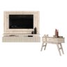 Estante Home Theater Suspenso Gaia com Aparador Estoril Calacata Off White – Madetec - 1