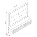Ver imagem 4 de Estante Home Theater Suspenso Gaia com Aparador Estoril Calacata Off White – Madetec