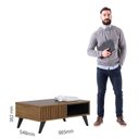 Ver imagem 6 de Painel para Tv Home Suspenso Juriti 1.8 com Mesa de Centro Jeri Noce Milano Preto Acetinado - Colibr