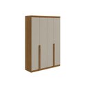 Ver imagem 7 de Guarda Roupa Solteiro 4 Portas e 2 Gavetas Alonzo New Branco - Lopas
