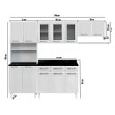 Ver imagem 3 de Cozinha de Aço Completa Modulada com Nicho para Micro-Ondas 4 Peças Topázio Branco