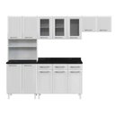 Ver imagem 2 de Cozinha de Aço Completa Modulada com Nicho para Micro-Ondas 4 Peças Topázio Branco