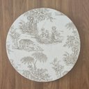 Ver imagem 1 de Kit Capa de Sousplat Toile de Jouy Bege 06 Peças