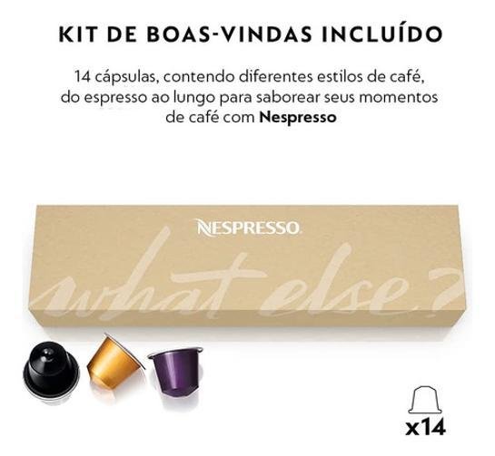 Cafeteira Nespresso F121-br-wh-ne 110v + Kit 14 Cápsulas - 8
