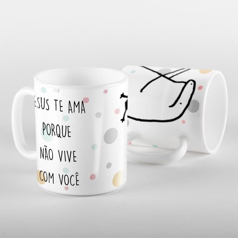 Caneca Flork Não Vive com Você