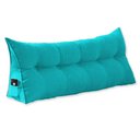 Ver imagem 1 de Almofada Cabeceira Ana Cama Casal 140cm Suede Azul Tifany Mz Decor