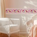 Ver imagem 4 de Faixa Decorativa Adesiva (autocolante) - Arabesco Rosa e Amarelo