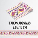 Ver imagem 5 de Faixa Decorativa Adesiva (autocolante) - Arabesco Rosa e Amarelo