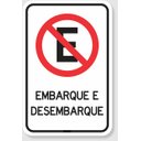 Ver imagem 1 de Placa Proibido Estacionar, Embarque e Desembarque