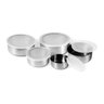Conjunto de Potes INOX c/ Tampa 5 PEÇAS TopChef Conjunto de Pote Inox - 5