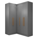Ver imagem 1 de Guarda Roupas Modulado Closet de Canto 5 Portas Madrid