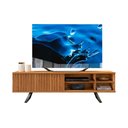 Ver imagem 2 de Rack Para TV Ripado Industrial Até 70 Polegadas Carvalho Nobre Calcedônia Shop JM