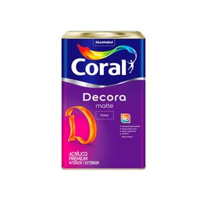 Coral Novo Decora Matte Premium Fosco Branco 18 L. Tinta Acrílica Premium