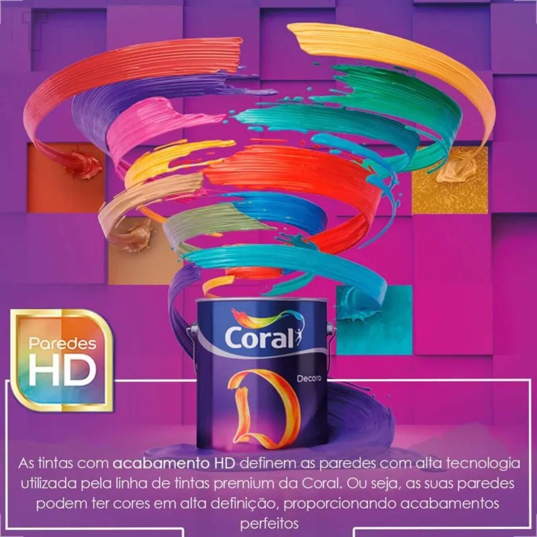 Coral Novo Decora Matte Premium Fosco Branco 18 L. Tinta Acrílica Premium - 3