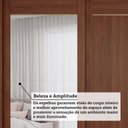 Ver mais imagens de Guarda-Roupa Casal 3 Portas de Correr com Pés e Espelhos 269cm 100% MDF Olinda Espresso Móveis Marrom/Jequitiba