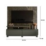 Home Theater Persa com Pés TV 75 2 Gavetas Jade Oliva Tana Decor Madetec - 4
