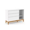 Cômoda com Porta e 3 Gavetas Nature Clean Matic Branca/ecowood - 3