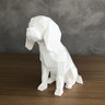 Cavalier King Charles Geométrico Decorativo Vegras Branco - 1