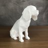 Cavalier King Charles Geométrico Decorativo Vegras Branco - 3