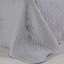 Ver imagem 4 de Kit Cobre Leito Queen Ultra Lisse Lisa New 100% Poliéster 230x250cm Cinza Urbano