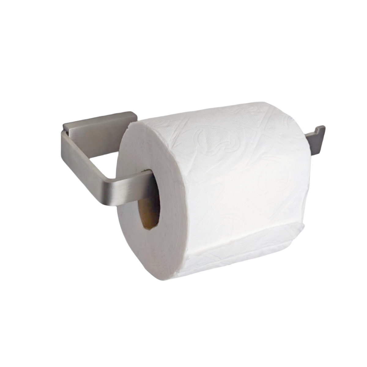 Suporte Papel Higienico Banheiro Aço Escovado S/ Tampa - 1