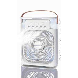 Ventilador Climatizador Pessoal com 5 Atomizadores de Névoa:Branco - 1