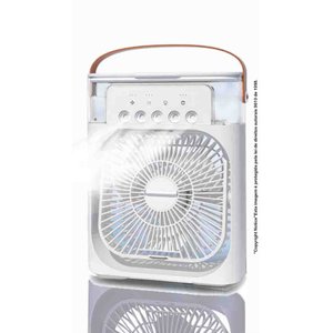 Ventilador Climatizador Pessoal com 5 Atomizadores de Névoa:Branco
