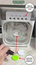 Ver imagem 4 de Ventilador Climatizador Pessoal com 5 Atomizadores de Névoa:branco
