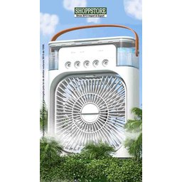Ventilador Climatizador Pessoal com 5 Atomizadores de Névoa:Branco - 8