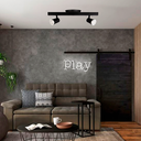 Ver imagem 3 de Trilho Eletrificado 2 Spot Led Gu10 Mr16 Canopla Tampa Cega Cor:preto