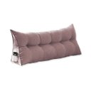 Ver imagem 1 de Almofada Para Cabeceira Apoio Mel Queen 160 cm Suede Rose - LM DECOR