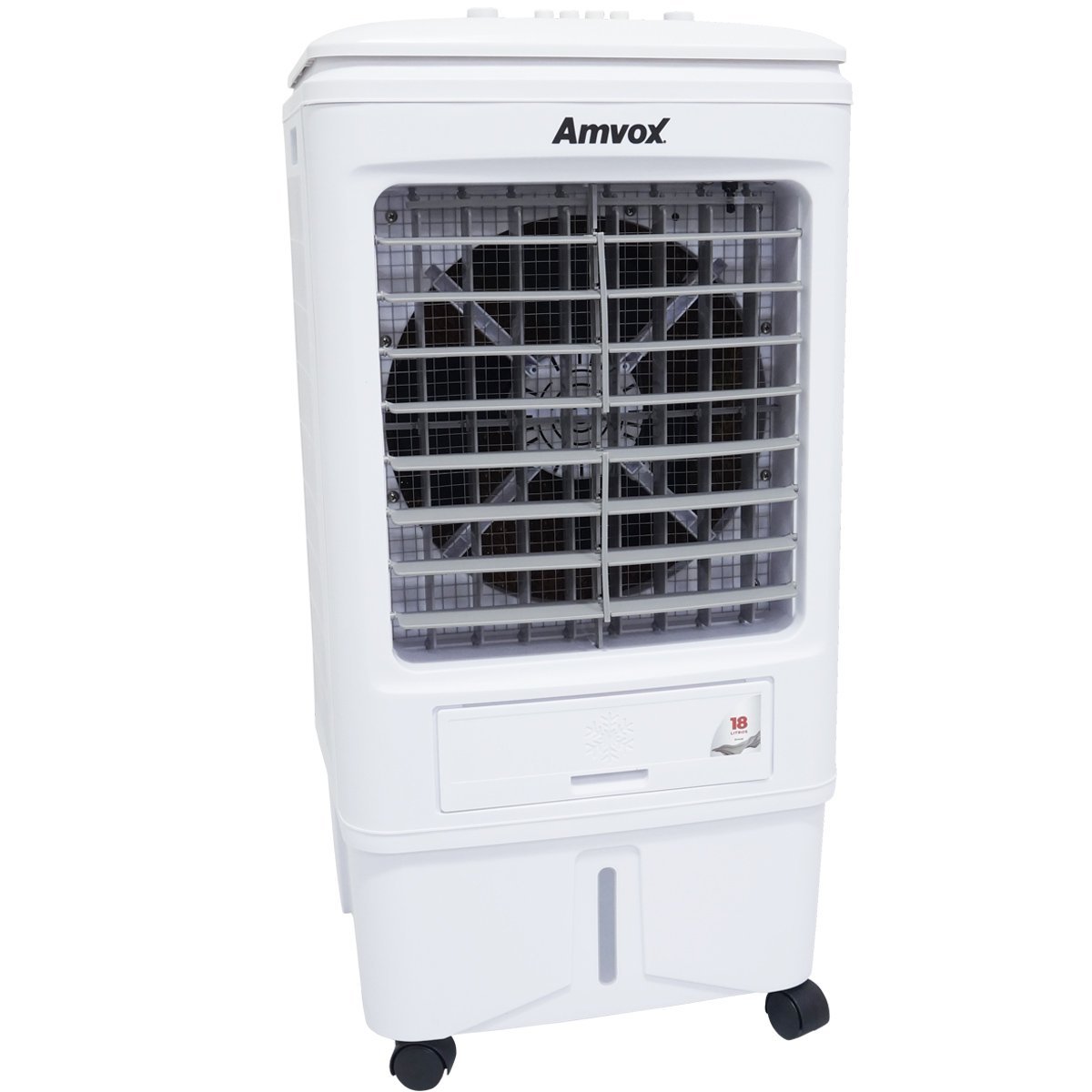 Climatizador Ar Frio 18 L Portátil Evaporativo Industrial Umidificador Branco Amvox ACL 018 ACL 018 