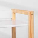 Ver imagem 4 de Escrivaninha Infantil Noah Natural e Branco Fosco – 80cm Abra Casa