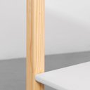 Ver imagem 5 de Escrivaninha Infantil Noah Natural e Branco Fosco – 80cm Abra Casa